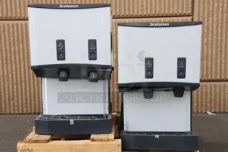 2 BRAND NEW SCRATCH-N-DENT! Scotsman HID525AB-1 Meridian® Countertop Air Cooled Ice Machine and Water Dispenser with Push Button Dispensing - 25 lb. Bin Storage	115 Volts	15 Amps	1 Phase. S/N: 24111320012308, S/N: 25061320010432. 2x Your Bid. - Item #1228721