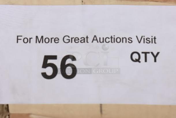 A label reading "For More Great Auctions Visit" followed by "56 QTY."