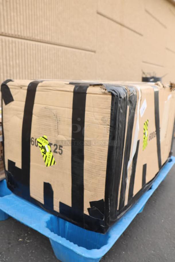 BRAND NEW Regency 600GT25 grease trap in damaged packaging. May have scratches and dents. PDI certified, 25 GPM capacity.