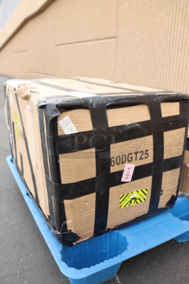 Regency 600GT25 grease trap, 25 GPM, 50 lb. capacity, in damaged packaging, potential scratches and dents. PDI certified.