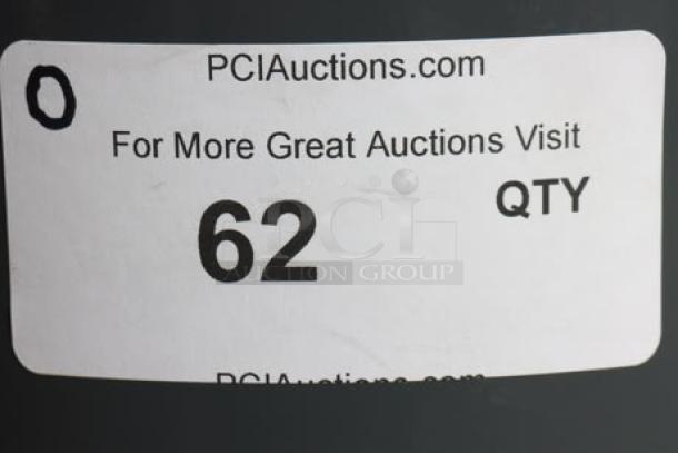 Sticker showing "PCIAuctions.com, For More Great Auctions Visit, 62 QTY."