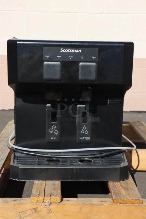 BRAND NEW Scotsman HID207AX-1 Meridian® nugget ice machine, touch-free dispensing, 196 lb capacity, 115V, out of packaging.