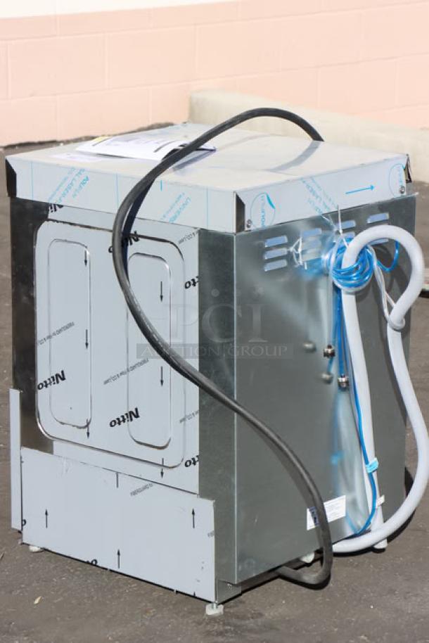 BRAND NEW Noble Warewashing HTGW glass washer, high-temp, scratch-n-dent, 208V/240V, 1 phase, serial 8103227177.