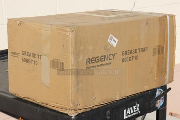 Regency 600GT10 Grease Trap, 20 lb., 10 GPM, original box damaged, potential scratching and denting, PDI Certified.