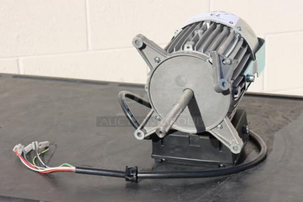 BRAND NEW Blodgett 56966 blower motor, no original packaging, visible wiring, and mount, excellent condition.