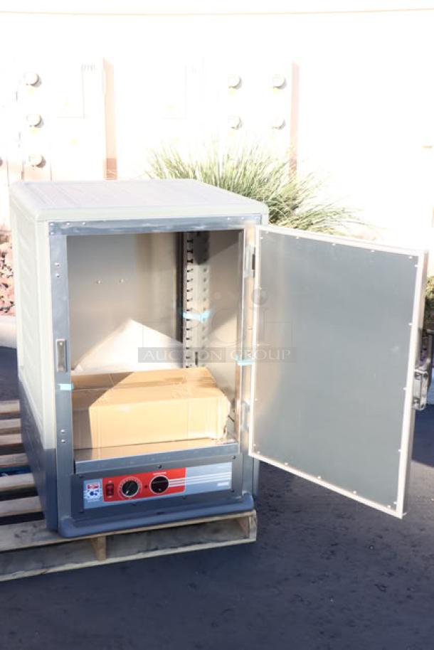 Metro C535-HFS-U-GY heated holding cabinet, gray, solid door, 120V, 16.7A, 1-ph, 2000W, brand new, out of original packaging.