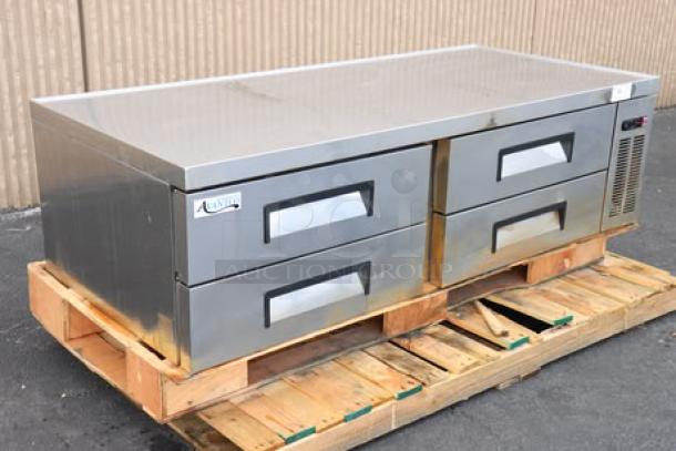 Avantco CBE-72-HC 72" 4 Drawer Refrigerated Chef Base, brand new scratch-n-dent, tested, serial number 449586889.