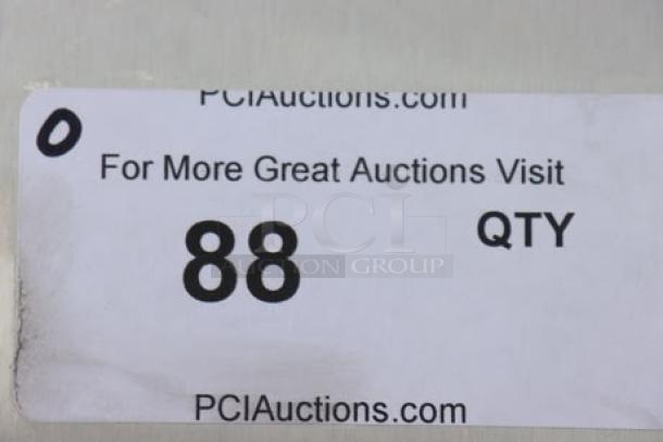Sticker from PCI Auctions with lot number 88 and quantity indication.
