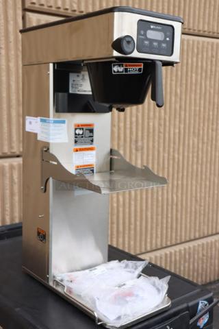 Bunn 52200.0100 ITCB-DV Infusion Coffee and Tea Brewer, dual voltage, stainless steel, brand new, scratch-n-dent condition.