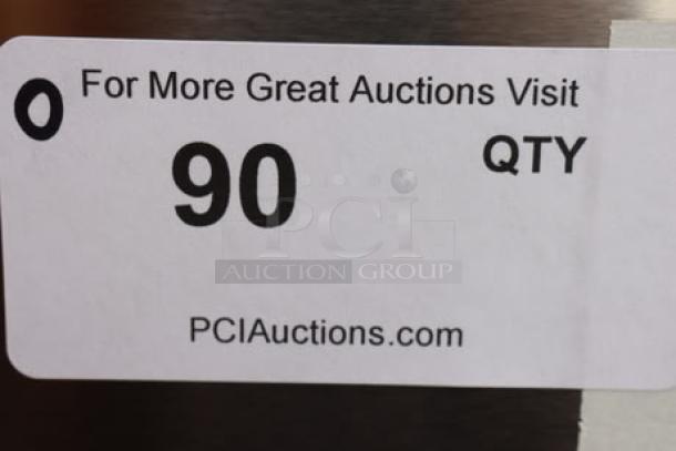 Sticker with text: "For More Great Auctions Visit PCIAuctions.com, 90 QTY."