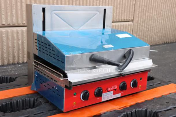 Brand new Avantco SAL23M 23" countertop salamander, 208/240V, 3450/4000W, minor cosmetic issues. S/N: CK-231175R-122N1S.