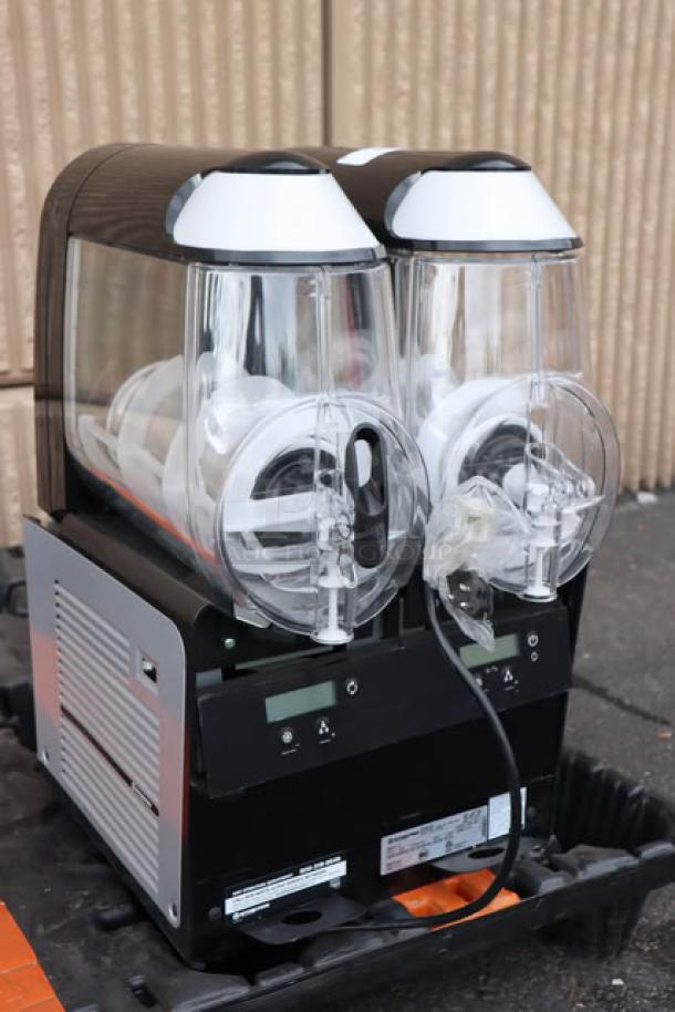 BRAND NEW Stoelting SCBF128-37 frozen beverage machine, double 2.6-gallon, 115V, out of original packaging.