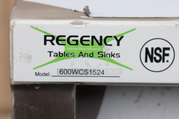 Regency 600WCS1524 stainless steel wall cabinet with sliding doors, brand new, minor scratches, NSF certified.