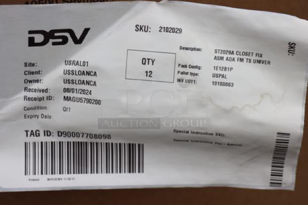 DAMAGED Sloan ST-2029-A vitreous china water closet, ADA compliant, floor mount, top spud toilet bowl, SKU: 2102029.