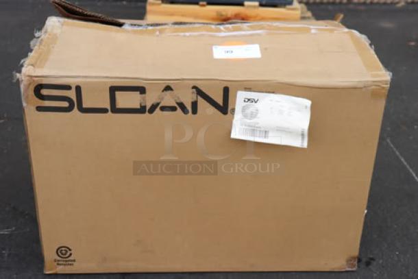 Sloan ST-2029-A vitreous china toilet bowl, ADA compliant, damaged box, floor mount, top spud.