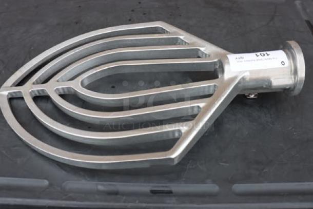 Hobart BBEATER-HL80 aluminum flat beater for 80 qt. bowls, brand new, out of packaging. Durable construction.