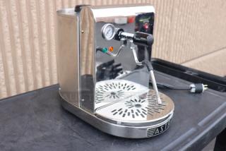 BRAND NEW Astra STS1300 Pro semi-automatic pourover steamer, stainless steel finish, features milk and beverage frother, 110V.