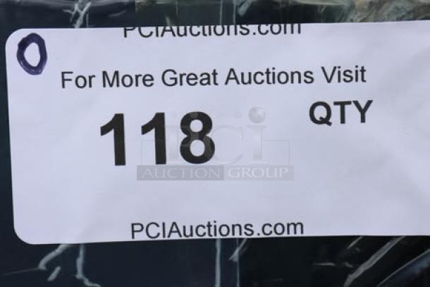 Auction label for Avantco appliances, lot number 118, marked by PCIAuctions.com.