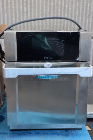TurboChef Eco stainless steel rapid cook ventless oven, brand new scratch-n-dent, one-touch controls, model ECOHD01432.