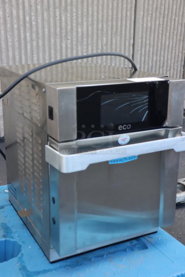TurboChef Eco stainless steel rapid cook ventless oven, electric, countertop model, one-touch controls, new condition.