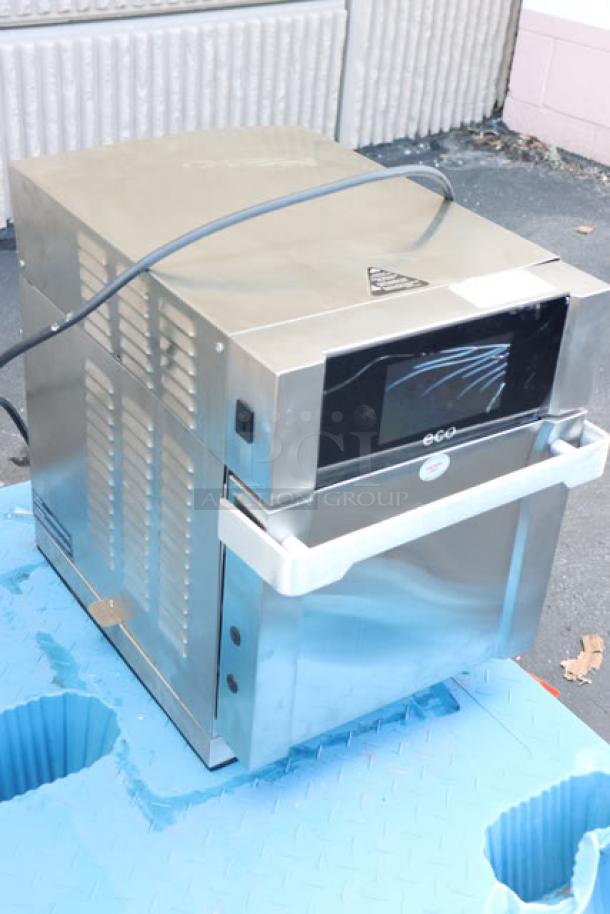 Brand new TurboChef Eco stainless steel electric countertop rapid cook oven, ventless, with one touch controls, S/N: ECOHD01432.