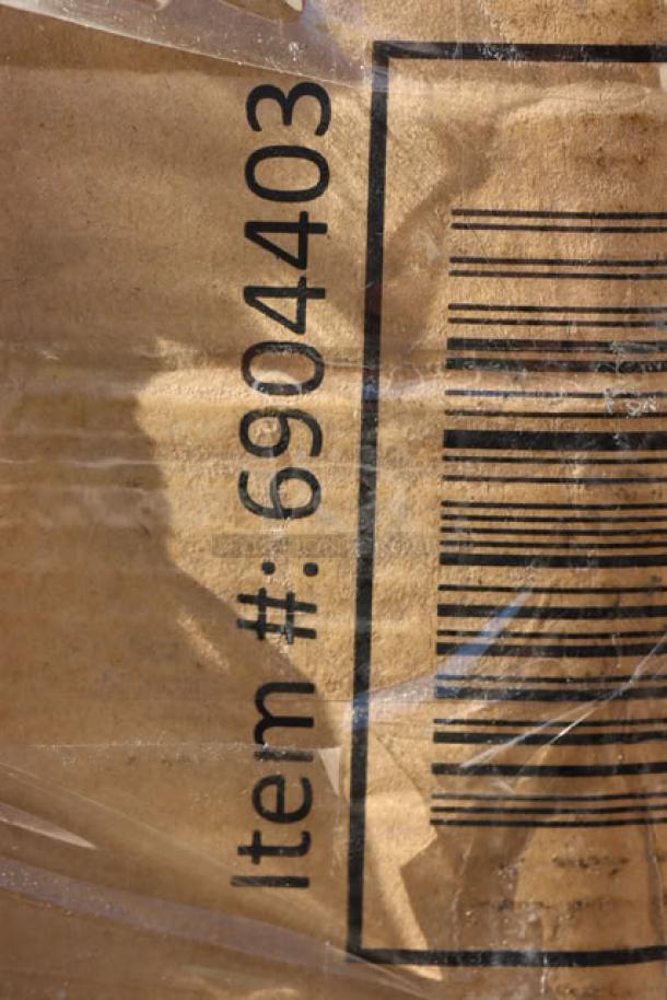 Alt text: "Lavex 6904403 Heavy Duty Platform Truck, 36 x 24 inch, 250 lb capacity, original packaging damaged, possible scratches and dents."