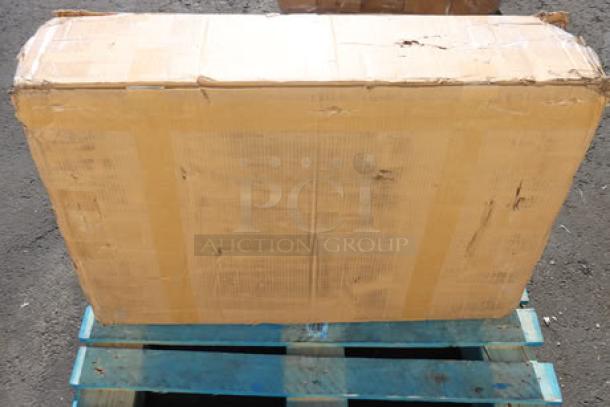 New Lavex 6904403 36"x24" platform truck, 250 lb. capacity, in original damaged box; unit may have scratches/dents.