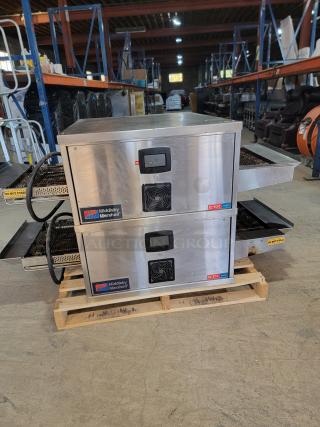 2023 Middleby Marshall CTX DZ33T double stack electric conveyor ovens, lightly used, excellent condition, stainless steel.