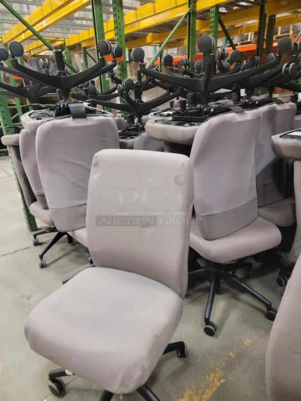 Bulk deal of 36 Knoll ReGeneration ergonomic task chairs in good condition. Ideal for office or coworking space upgrade.