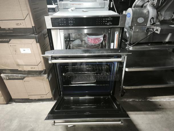 Brand new 30" KitchenAid wall oven combo, model KOEC530PSS01, stainless steel, self-cleaning, Air Fry, PrintShield finish.
