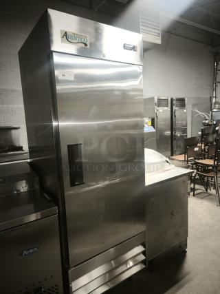 Brand new Avantco A-23R-HC 29" solid door reach-in refrigerator, model 178a23rhc, stainless steel, excellent condition.