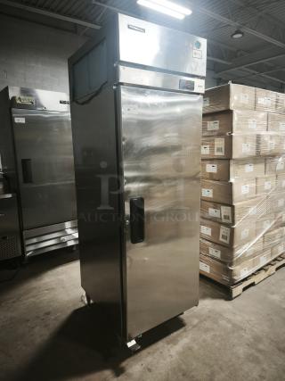 Hoshizaki FH1-SSB Professional Series Upright Freezer, like new, full stainless steel door, single-section.