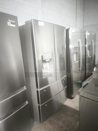 LG 27.8 cu ft 4-Door Smart French Door Refrigerator, model LRMXS2806S/05, new condition, stainless steel finish, Craft Ice™ feature.
