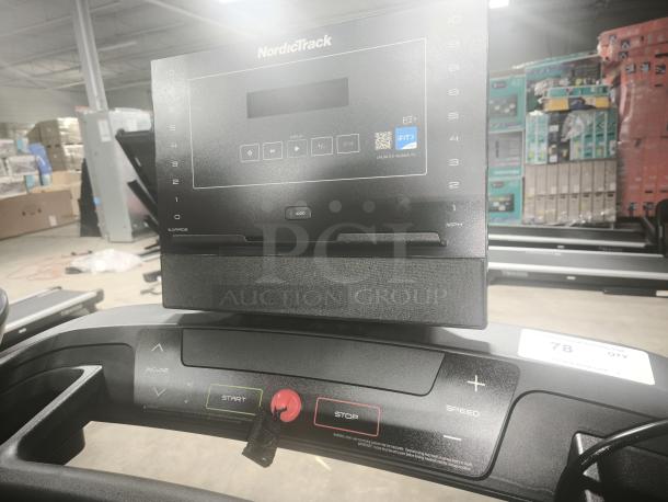 NordicTrack T Series 7 Treadmill, Model NTL10225, features incline and speed controls. Good condition, tested and working.