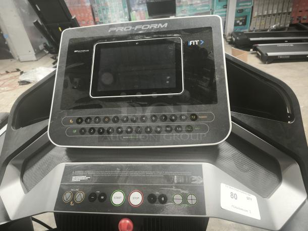 ProForm Pro 2000 Smart Treadmill, model PFTL12820, with 10” HD touchscreen. Features incline, speed controls. Tested and working.