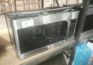BRAND NEW GE 1.7 Cu. Ft. Over-the-Range Sensor Microwave Oven, Model JVM6175SKSS, stainless steel finish, digital controls.