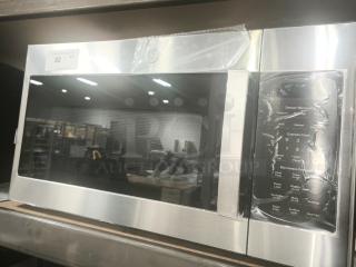 Brand new GE 1.9 Cu. Ft. over-the-range microwave, model JVM7195SK6SS. Stainless steel finish, control panel intact.