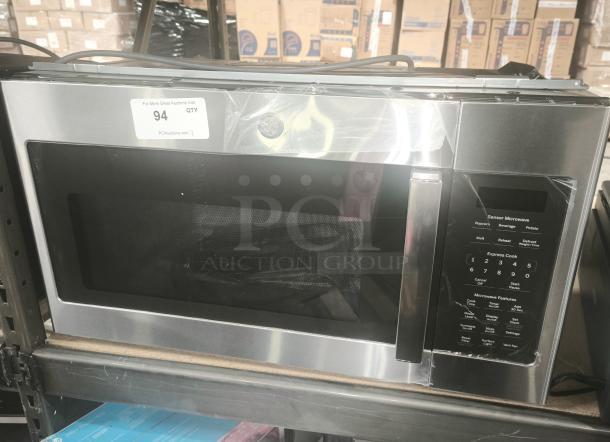 BRAND NEW GE 1.9 Cu. Ft. Over-the-Range Microwave Oven, Model JVM7195SK6SS. Stainless steel, sensor controls, digital display.