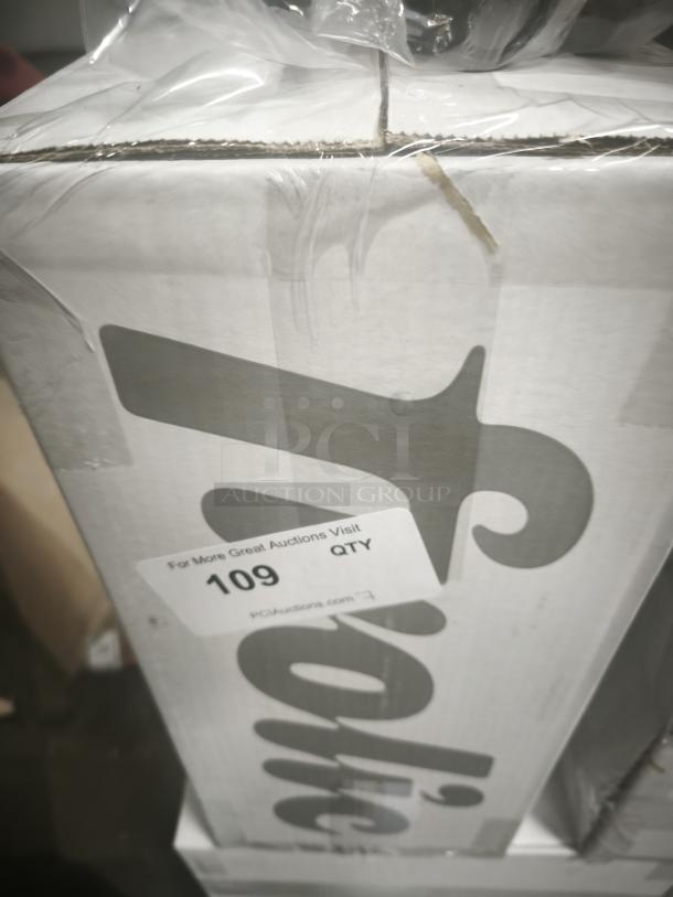 Brand new Frolic ice cream maker in sealed box, model: Frolic Machine. Auction tag indicates item 109.