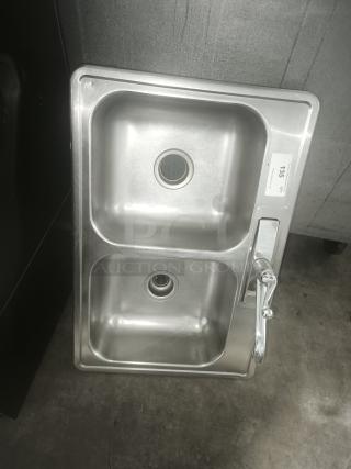 DROP-IN DOUBLE SINK WITH Faucet - Item #1224448