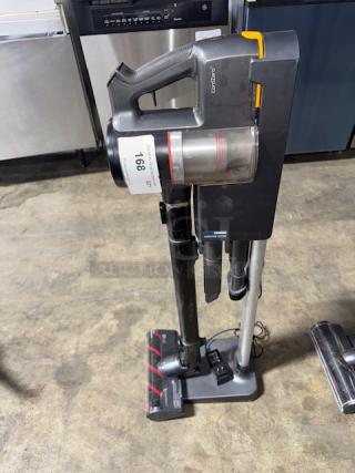 LG CordZero A9 cordless stick vacuum in tested working condition, features sleek design and multi-surface cleaning capability.