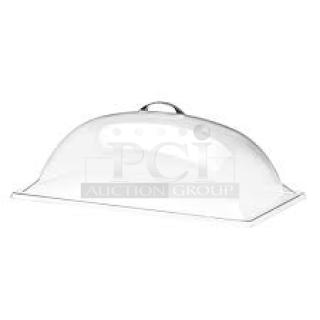 Clear acrylic buffet display dome with handle, Heatworks model HW‑0007, in excellent condition.