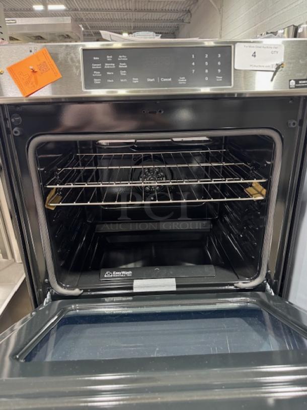 BRAND NEW GE® 30" Slide-In Electric Convection Range, Model GRS600AVFS, with Air Fry, EasyWash™ Tray, stainless steel finish.