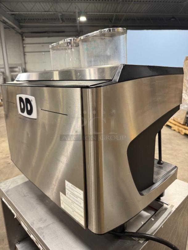 Schaerer Coffee Barista 349.BARISTA espresso machine, full automatic, stainless steel, visible labels, excellent condition.