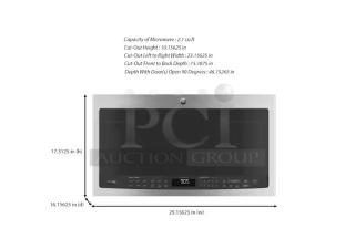 BRAND NEW!!!  GE Profile 2.1 Cu. Ft. Over-the-Range Sensor Microwave Oven - Item #1224260