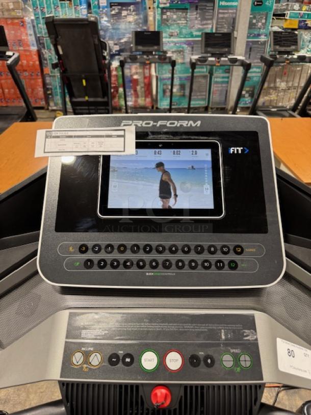 ProForm Pro 2000 Smart Treadmill with 10” HD touchscreen, model PFTL12820. Features iFit display, excellent condition.