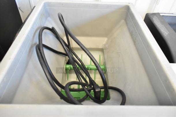 Autec Audio-Technica ASM865A sushi maker machine in stainless steel with visible cords and green internal components. 120V, 1 Phase.