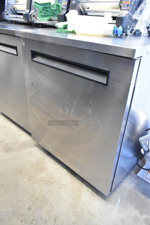2021 Delfield 406P-STAR4 stainless steel undercounter cooler, single door, on casters, 115V, 1 phase, excellent condition.