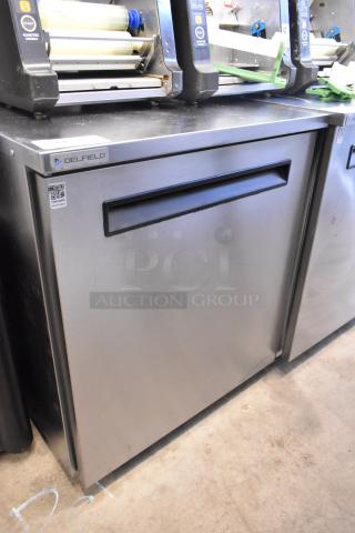 2020 Delfield 406P-STAR2 stainless steel undercounter cooler, single door, on casters, 115V, 1 phase, excellent condition.