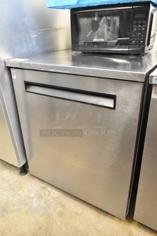 2020 Delfield 406P-STAR2 stainless steel single door undercounter cooler on casters, 115V, 1 Ph.